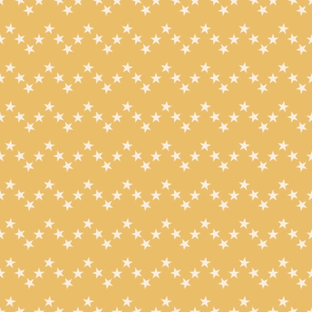 Stars on gold, zigzag stripes. seamless abstract background. infinity geometric pattern