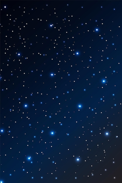 Stars on a gradient night sky