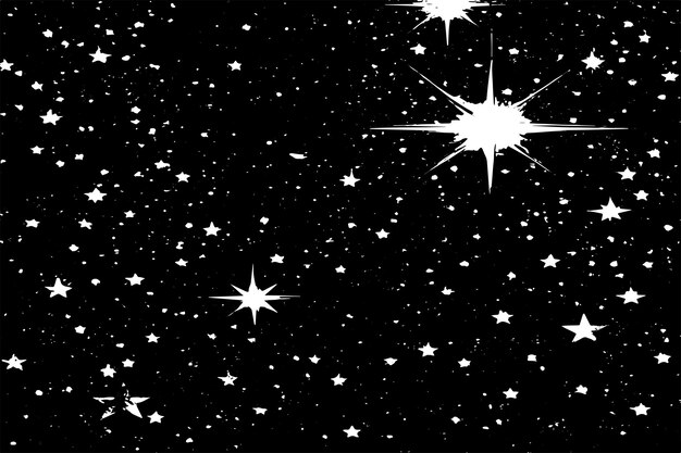 stars grungy black texture vector illustration black texture on white background