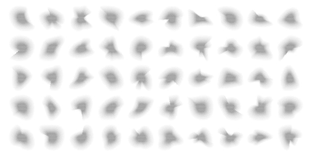 星ハーフトーンの抽象的な背景セット 50