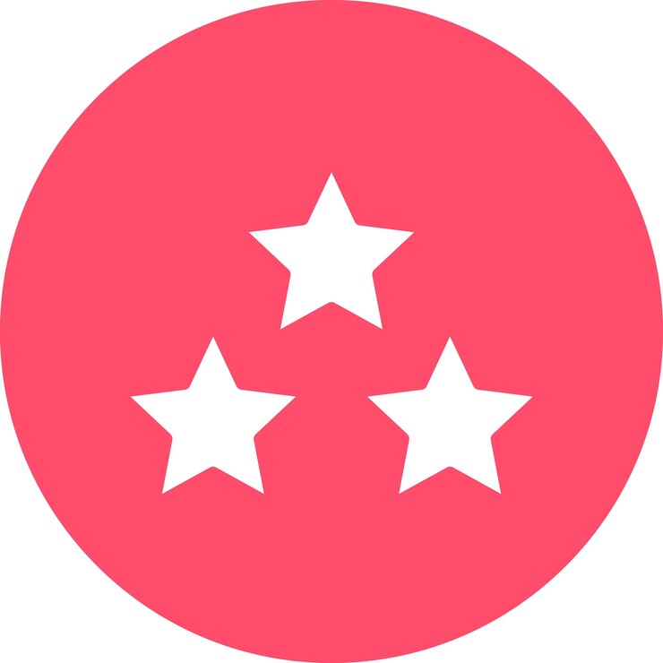 Vector stars icon style
