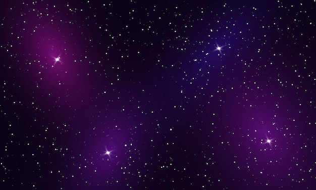 Stars on a night sky background