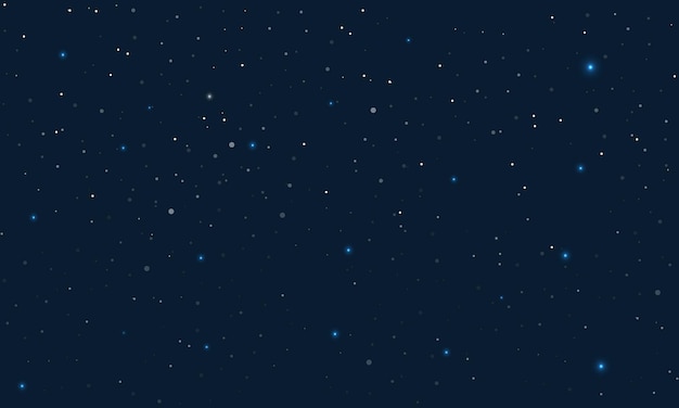 Stars on a night sky background