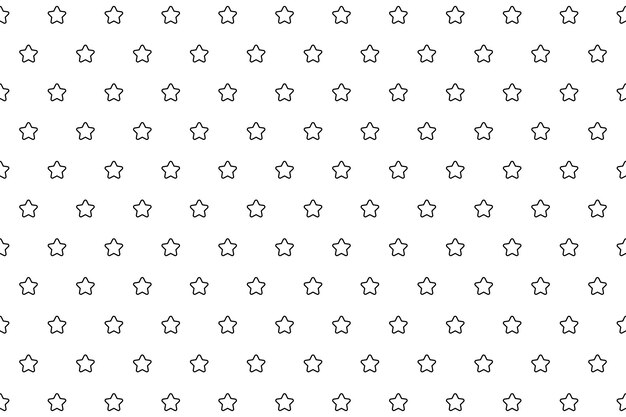 Vector stars outline pattern background