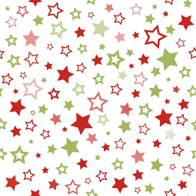 Stars pattern Seamless christmas background