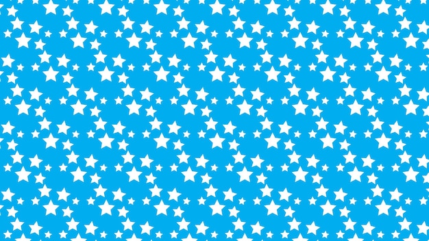 Vector stars pattern with blue background