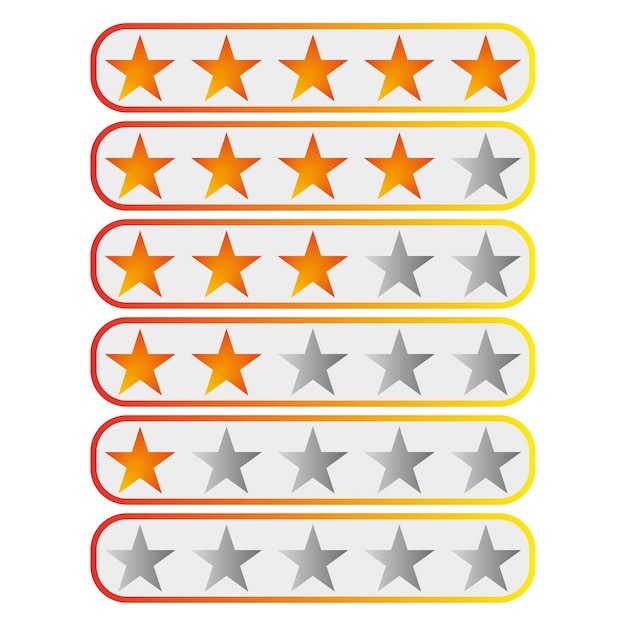 Stars score. Customer review. rating Star icon. Vector illustration.