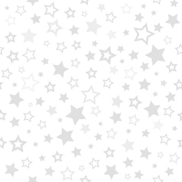 Stars seamless pattern. Vector background for gift wrapping paper, fabric print, wallpaper