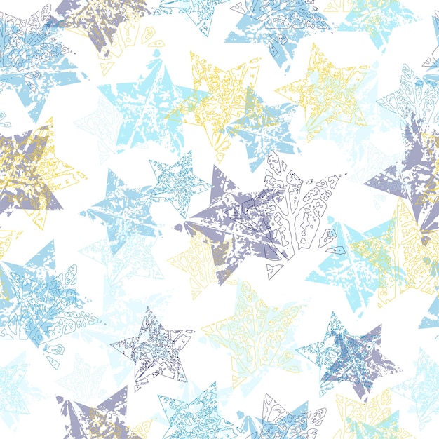 Stars seamless pattern