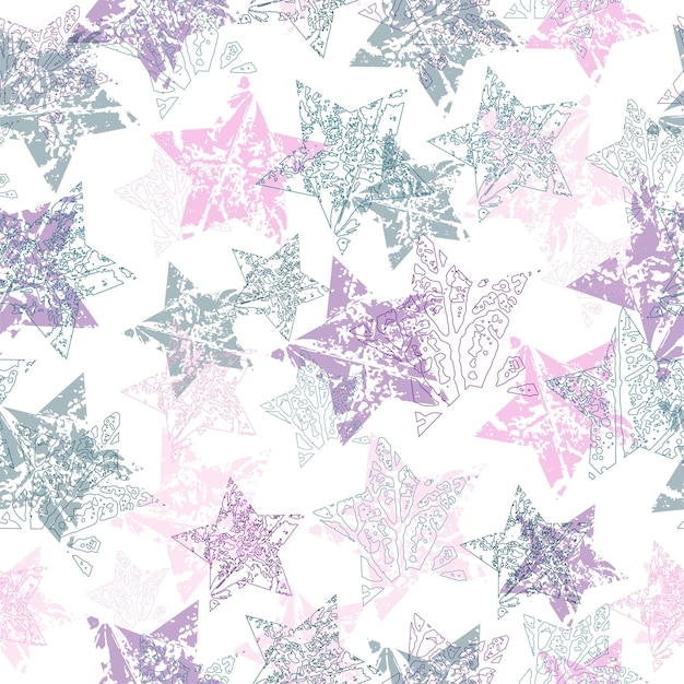 Stars seamless pattern