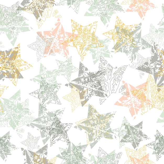 Stars seamless pattern