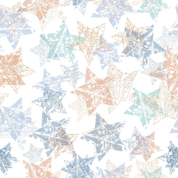 Stars seamless pattern