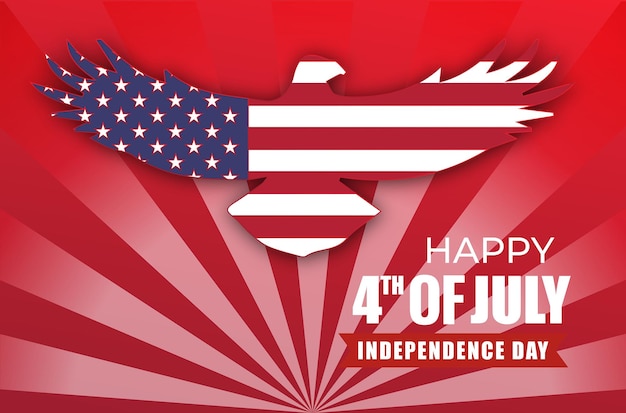 stars and stripes 4th of july vector