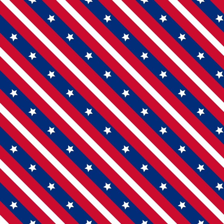 Stars and stripes confederacy flag seamless pattern vector background