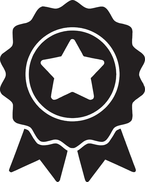 星形のバッジのベクトルのロゴのデザイン