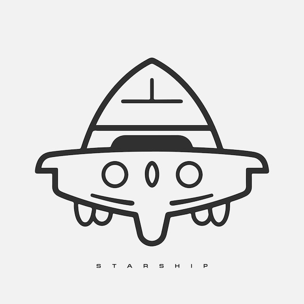 Vector starship logo space satelite retro shuttle moon discovery logotypes of observatory vector badges isolated shuttle and satellite spaceship and rocket adventure illustration