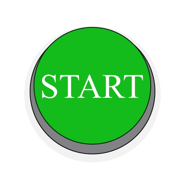 Start button vector illustration