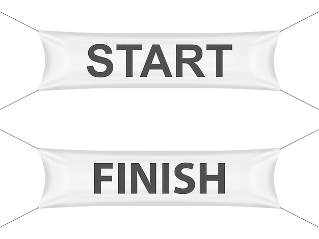 Start finish banner