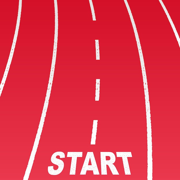 Start line highway. business planning. abstract background of the beginning of the road. career path. landing page strategy and challenge. opportunity and change. vector illustration.