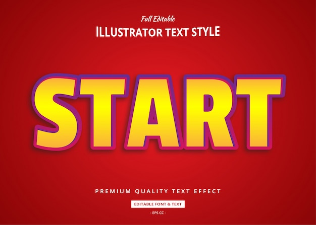 Start Text Effect