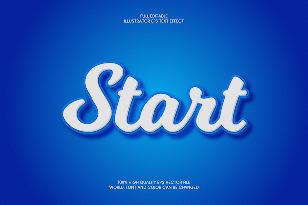 Start Text Effect