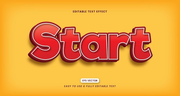 start text effect