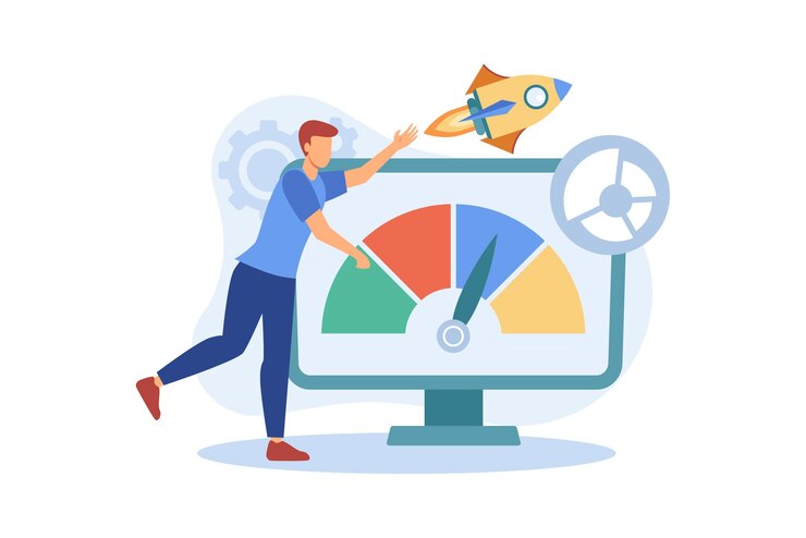 Vector start up accelerator flat modern design illustration