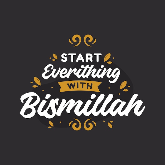 Start with bismillah banner template