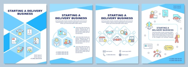 Starting delivery business brochure template
