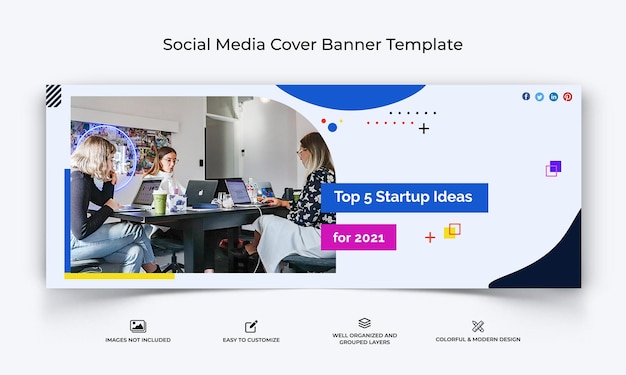 Startup facebook cover banner template