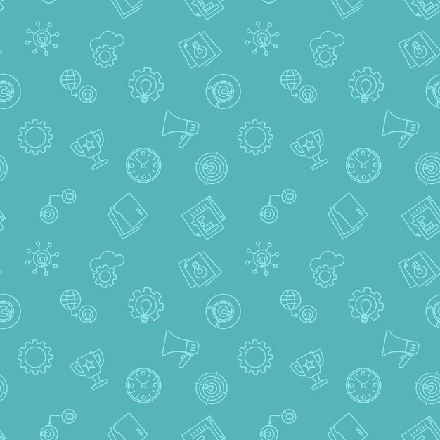 Startup seamless vector pattern or background