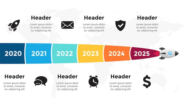 Startup vector infographic Presentation slide template Spaceship fly Business success diagram chart