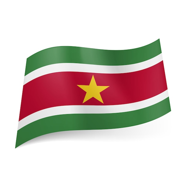 Vector state flag of suriname