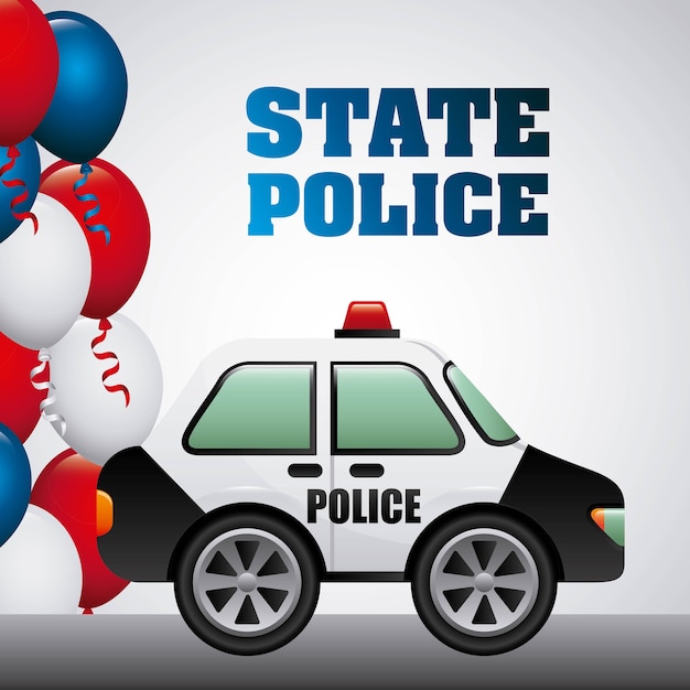 state police design, vector illustration eps10 graphic 