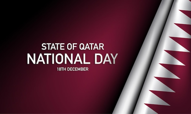 State of Qatar National Day Background Design