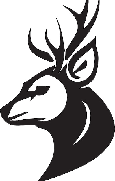 Stately Stag Deer Vector Icon Logo Design