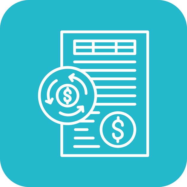 Векторное изображение иконы отчета о денежных потоках может быть использовано для бухгалтерского учета
