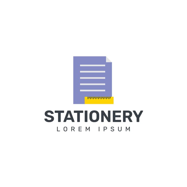 Vector stationery logo illustration