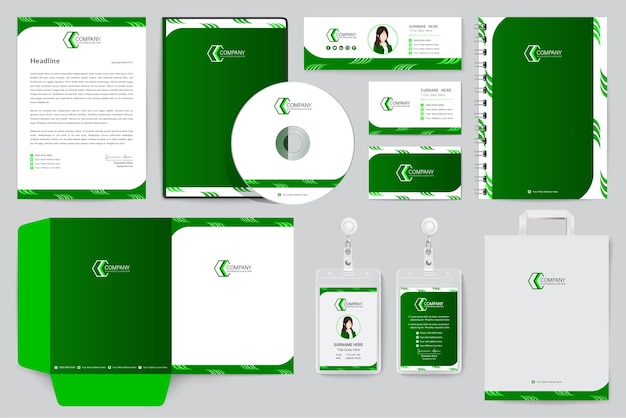 Stationery mockup vector mega pack set for business or finance company