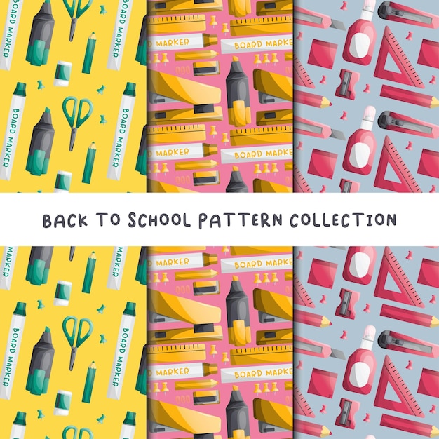 Vector stationery pattern collection