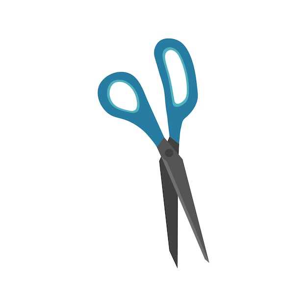 Stationery scissors illustration School supply Office stationery Scissors for seamstress hairdresser