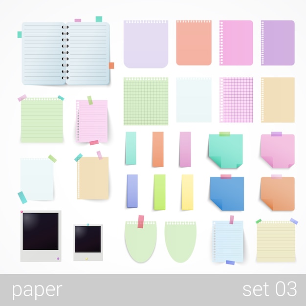 Stationery Sheets of paper Notebooks Notepads