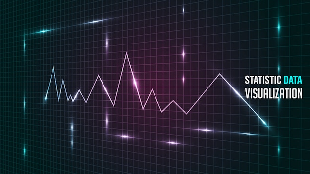 Statistica dati analisi sfondo di visualizzazione