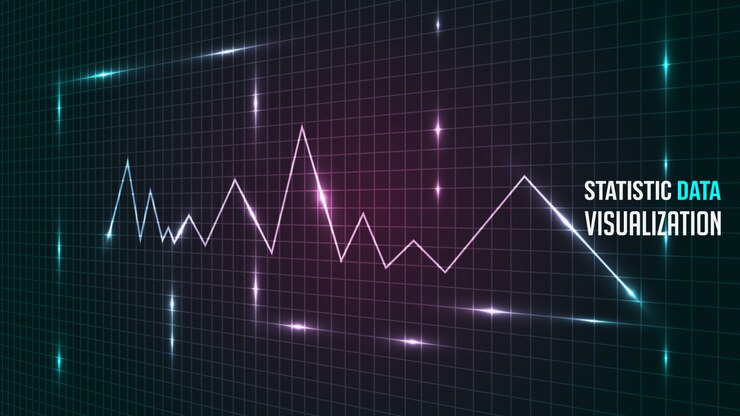 Vector statistic data analysis visualization background