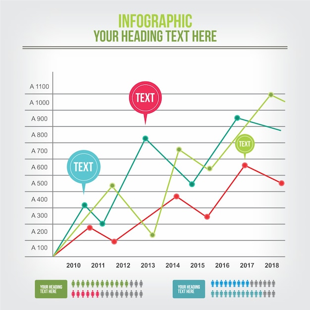 Modello di statistica infografica