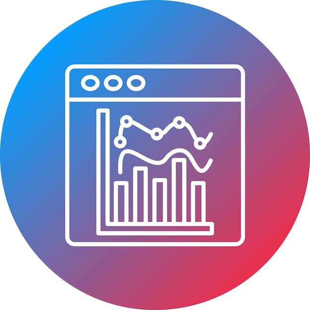 통계 그래프 아이콘 터 이미지는 비즈니스 경제에 사용할 수 있습니다.