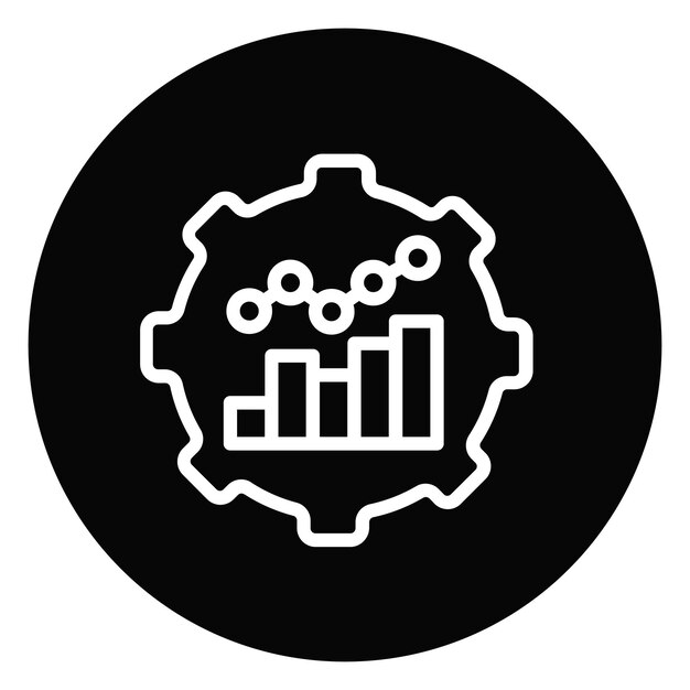 Statistical Process Control Vector Illustration (illustratie van de statistische procescontrolevector)