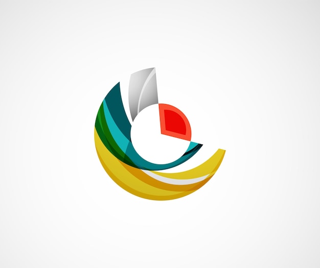 Statistics company logo design Vector illustration