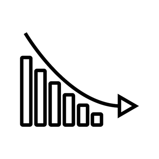 statistics icon vector template illustration logo design