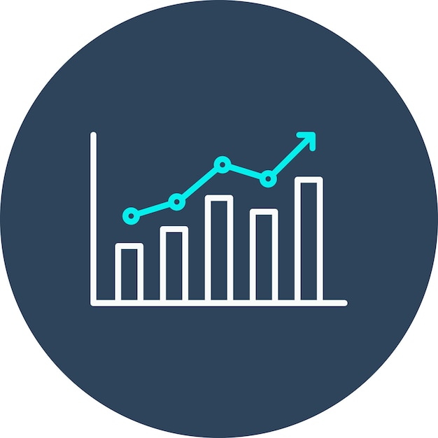 statistics vector icon can be used for research and science iconset